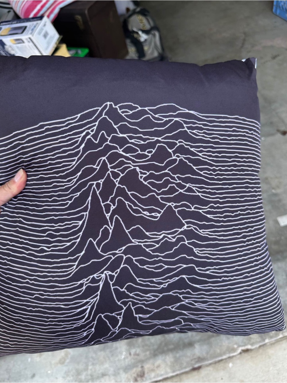 Joy Division throw pillow 16 x 16